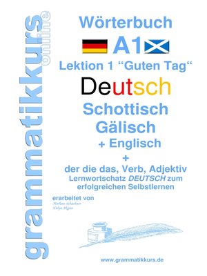 cover image of Wörterbuch Deutsch--Schottisch--Gälisch Englisch